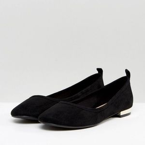 NWOT Aldo Kaye Size 9 (40) Black Ballet Flat Shoes